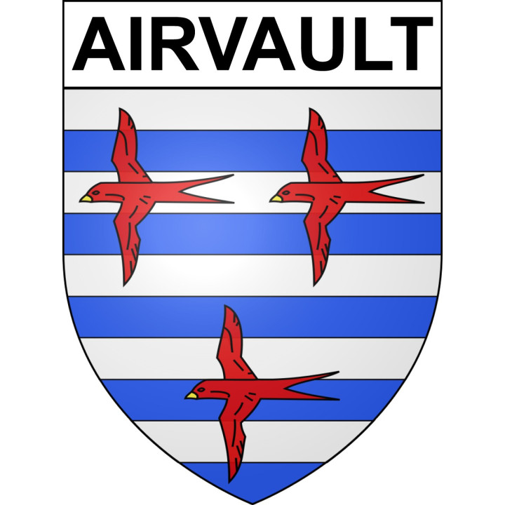 Airvault 79 ville sticker blason écusson autocollant adhésif