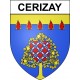 Stickers coat of arms Cerizay adhesive sticker