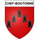 Chef-Boutonne 79 ville sticker blason écusson autocollant adhésif