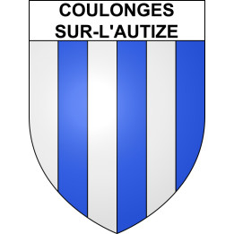 Coulonges-sur-l'Autize 79 ville sticker blason écusson autocollant adhésif