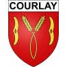 Stickers coat of arms Courlay adhesive sticker