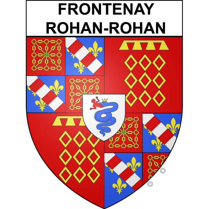 Frontenay-Rohan-Rohan Sticker wappen, gelsenkirchen, augsburg, klebender aufkleber