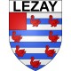 Stickers coat of arms Lezay adhesive sticker