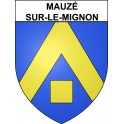 Stickers coat of arms Mauzé-sur-le-Mignon adhesive sticker