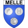 Adesivi stemma Melle adesivo
