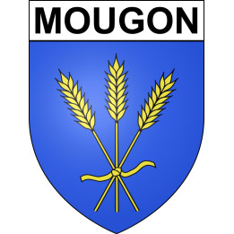 Mougon Sticker wappen, gelsenkirchen, augsburg, klebender aufkleber