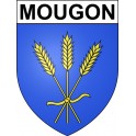 Mougon 79 ville sticker blason écusson autocollant adhésif