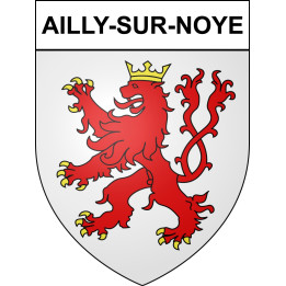 Pegatinas escudo de armas de Ailly-sur-Noye adhesivo de la etiqueta engomada