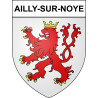 Pegatinas escudo de armas de Ailly-sur-Noye adhesivo de la etiqueta engomada