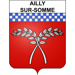 Ailly-sur-Somme 80 ville sticker blason écusson autocollant adhésif