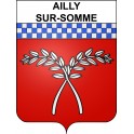 Stickers coat of arms Ailly-sur-Somme adhesive sticker