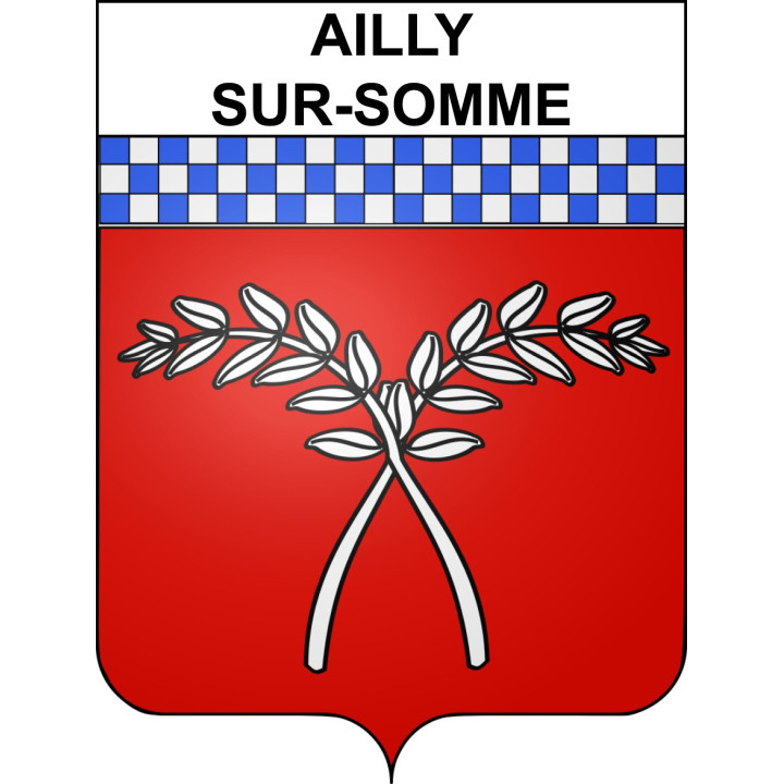 Ailly-sur-Somme Sticker wappen, gelsenkirchen, augsburg, klebender aufkleber