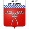 Pegatinas escudo de armas de Ailly-sur-Somme adhesivo de la etiqueta engomada