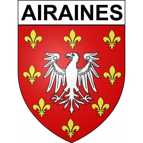 Stickers coat of arms Airaines adhesive sticker