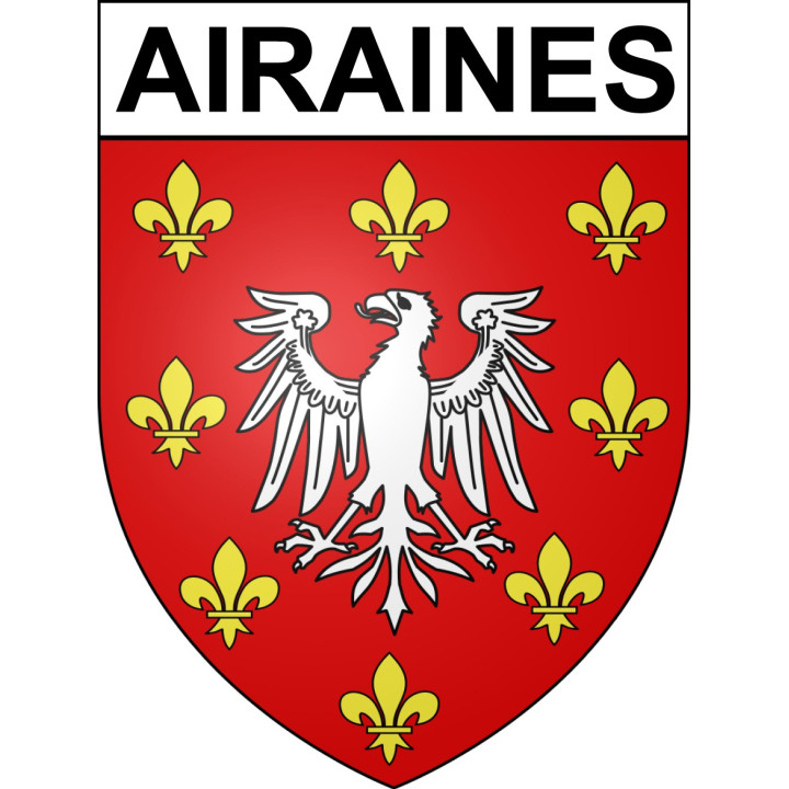 Stickers coat of arms Airaines adhesive sticker