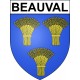 Beauval 80 ville sticker blason écusson autocollant adhésif