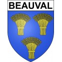 Beauval 80 ville sticker blason écusson autocollant adhésif