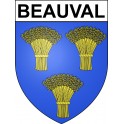 Stickers coat of arms Beauval adhesive sticker