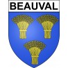 Beauval Sticker wappen, gelsenkirchen, augsburg, klebender aufkleber