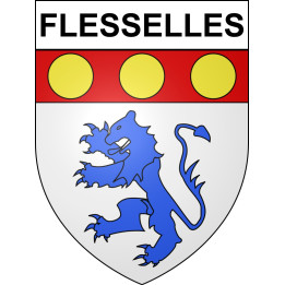 Flesselles 80 ville sticker blason écusson autocollant adhésif