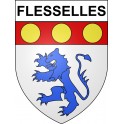 Stickers coat of arms Flesselles adhesive sticker