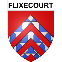 Flixecourt 80 ville sticker blason écusson autocollant adhésif