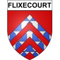 Pegatinas escudo de armas de Flixecourt adhesivo de la etiqueta engomada