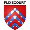 Flixecourt 80 ville sticker blason écusson autocollant adhésif