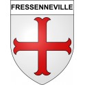 Pegatinas escudo de armas de Fressenneville adhesivo de la etiqueta engomada