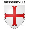 Fressenneville 80 ville sticker blason écusson autocollant adhésif