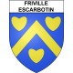 Stickers coat of arms Friville-Escarbotin adhesive sticker