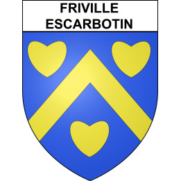 Stickers coat of arms Friville-Escarbotin adhesive sticker
