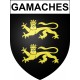 Gamaches 80 ville sticker blason écusson autocollant adhésif