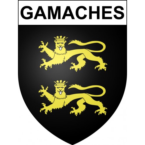 Gamaches Sticker wappen, gelsenkirchen, augsburg, klebender aufkleber