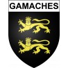 Stickers coat of arms Gamaches adhesive sticker