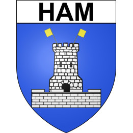Ham Sticker wappen, gelsenkirchen, augsburg, klebender aufkleber
