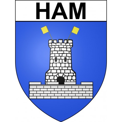 Ham Sticker wappen, gelsenkirchen, augsburg, klebender aufkleber