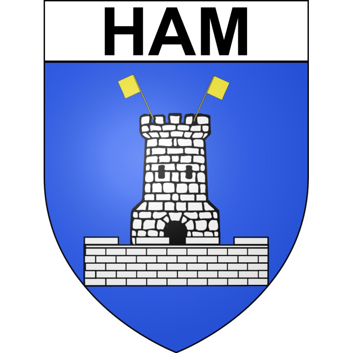 Stickers coat of arms Ham adhesive sticker
