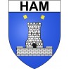 Ham 80 ville sticker blason écusson autocollant adhésif