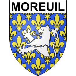 Stickers coat of arms Moreuil adhesive sticker