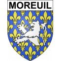 Stickers coat of arms Moreuil adhesive sticker
