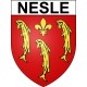 Nesle 80 ville sticker blason écusson autocollant adhésif