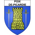 Poix-de-Picardie Sticker wappen, gelsenkirchen, augsburg, klebender aufkleber