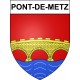 Pegatinas escudo de armas de Pont-de-Metz adhesivo de la etiqueta engomada