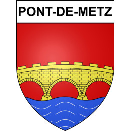 Pont-de-Metz Sticker wappen, gelsenkirchen, augsburg, klebender aufkleber