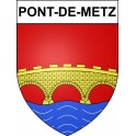 Stickers coat of arms Pont-de-Metz adhesive sticker