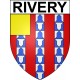 Rivery 80 ville sticker blason écusson autocollant adhésif