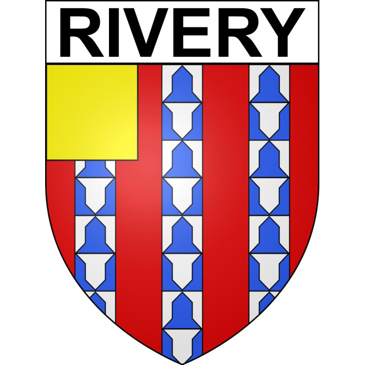 Pegatinas escudo de armas de Rivery adhesivo de la etiqueta engomada