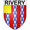 Rivery 80 ville sticker blason écusson autocollant adhésif