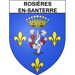 Pegatinas escudo de armas de Rosières-en-Santerre adhesivo de la etiqueta engomada